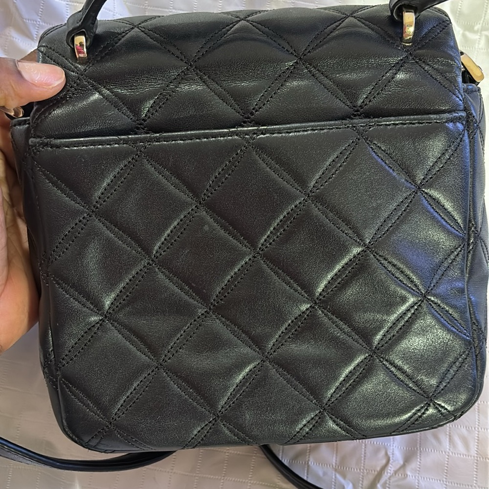 Kate Spade Natalia Square Crossbody-black and gold - Picture 6 of 7